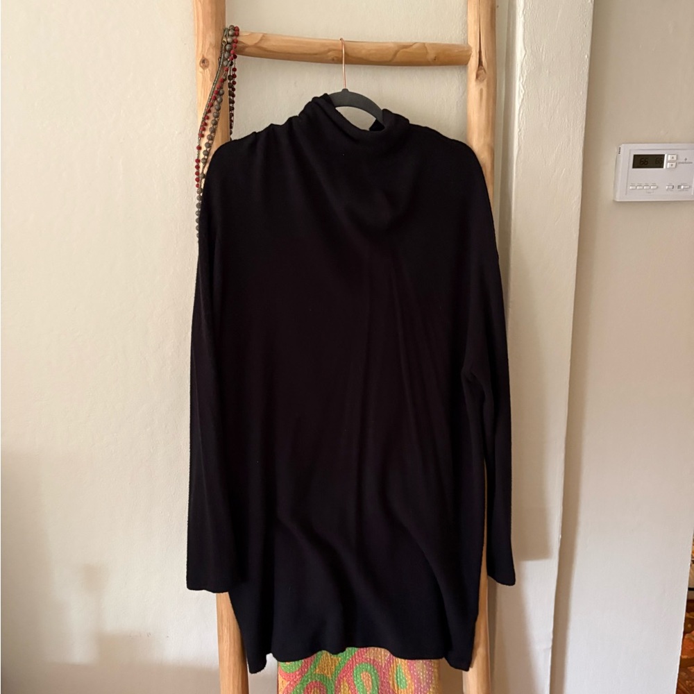Reformation Black TurtleNeck Sweater Mini Dress
